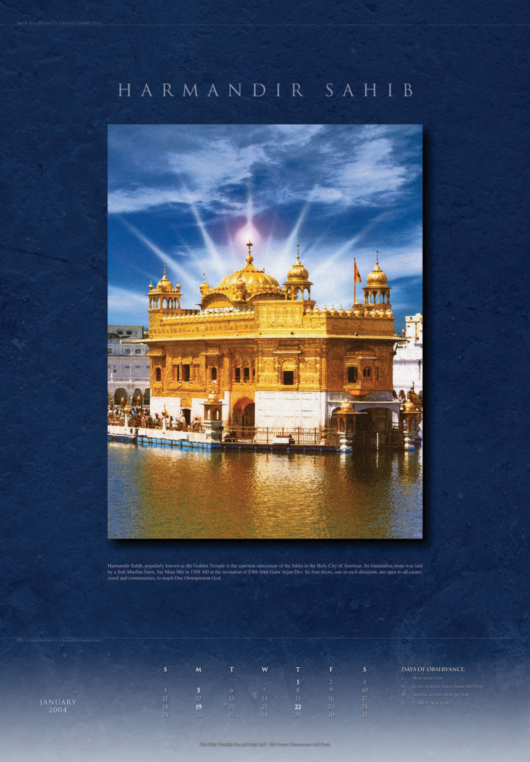 January: Harmandir Sahib
