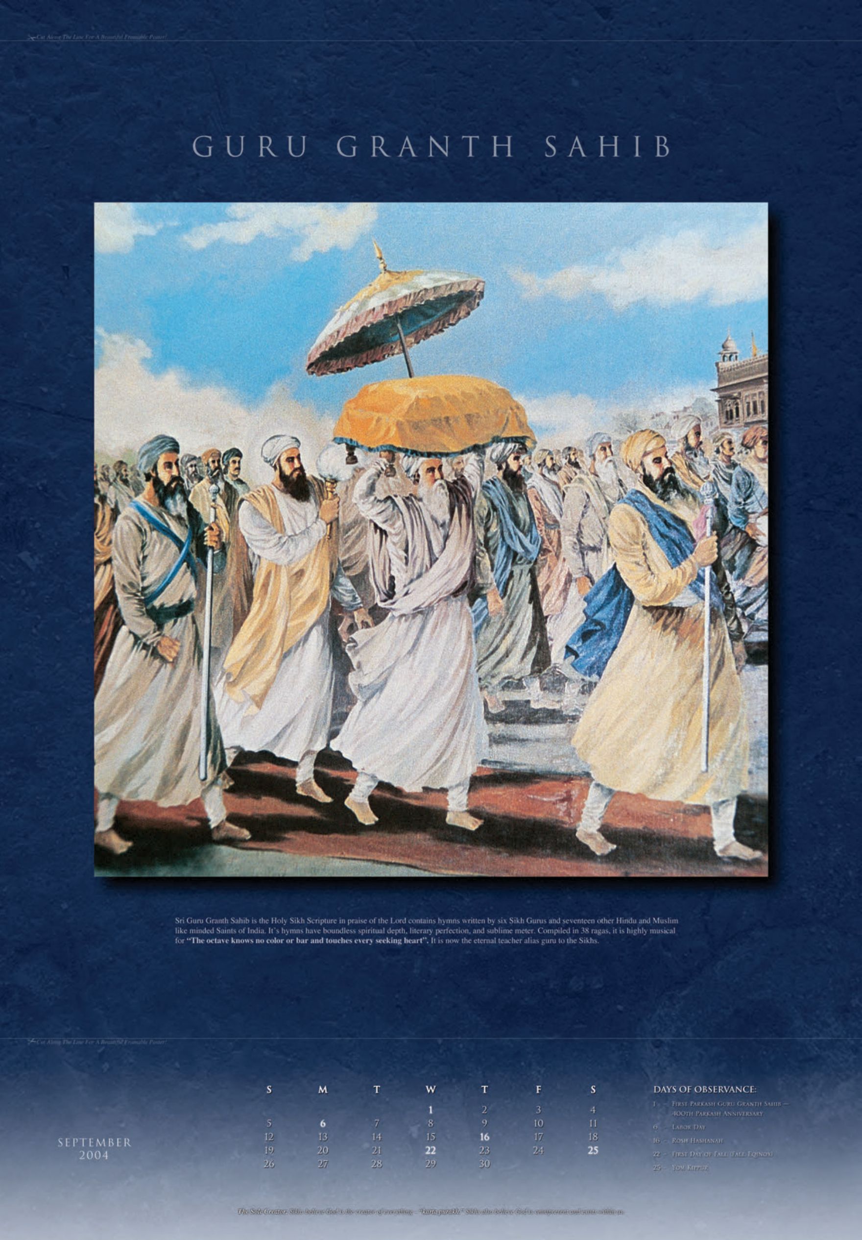 September: Guru Granth Sahib