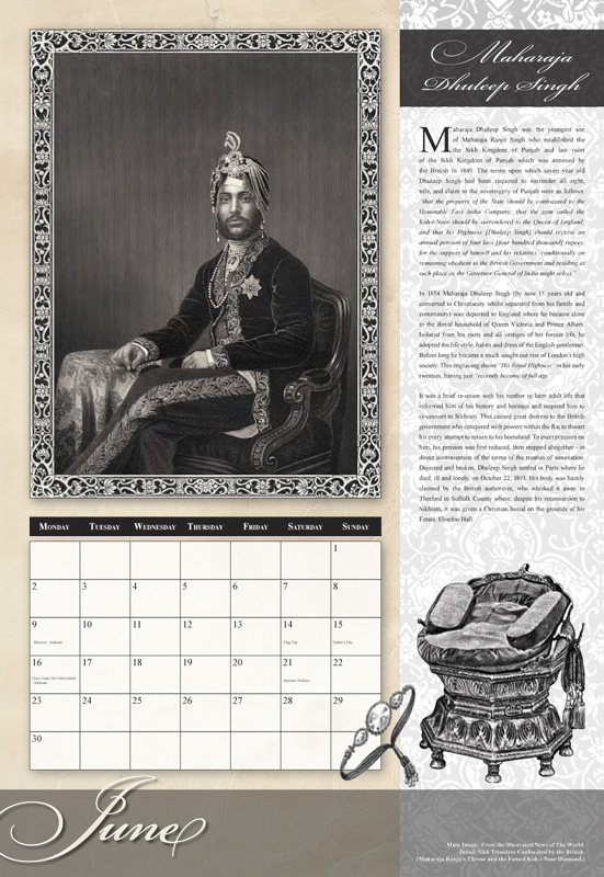 June: Maharaja Dhuleep Singh