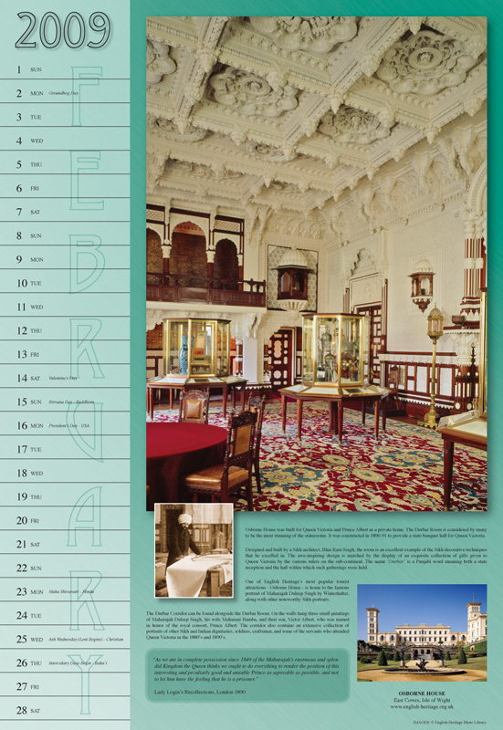 February: Osborne House