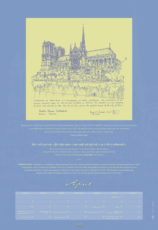 April: Christianity
