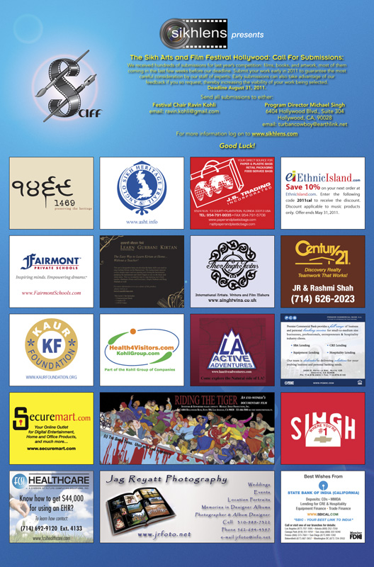 Back page: Thank you to our sponsors