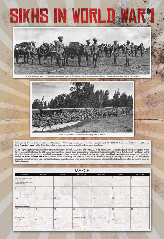 March: Sikhs In World War I