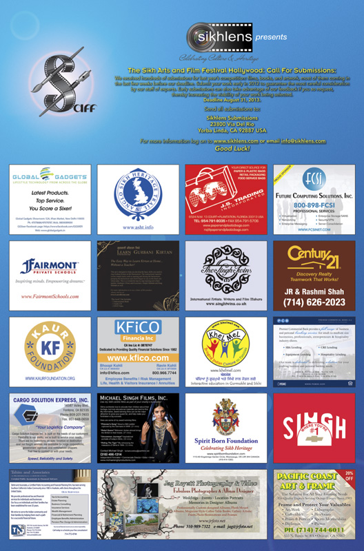 Back page: Thank you to our sponsors