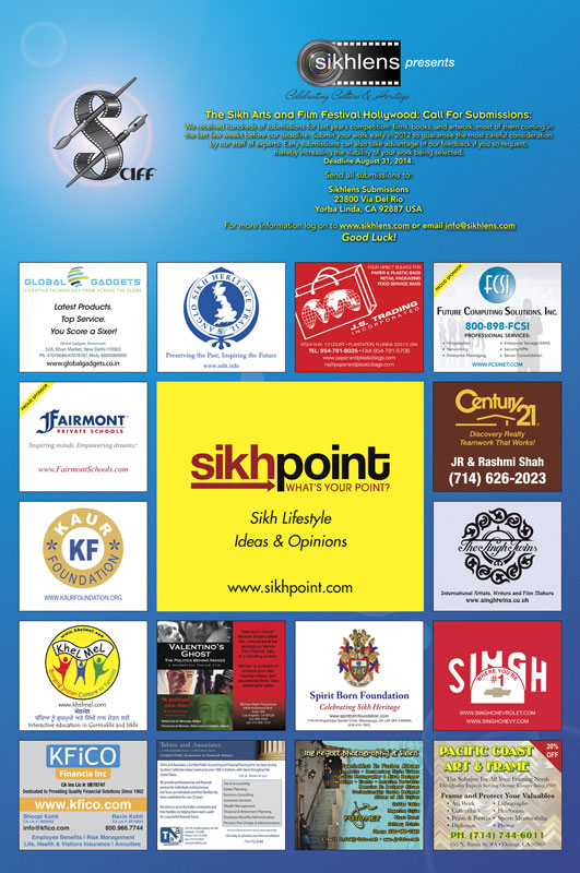 Back page: Thank you to our sponsors