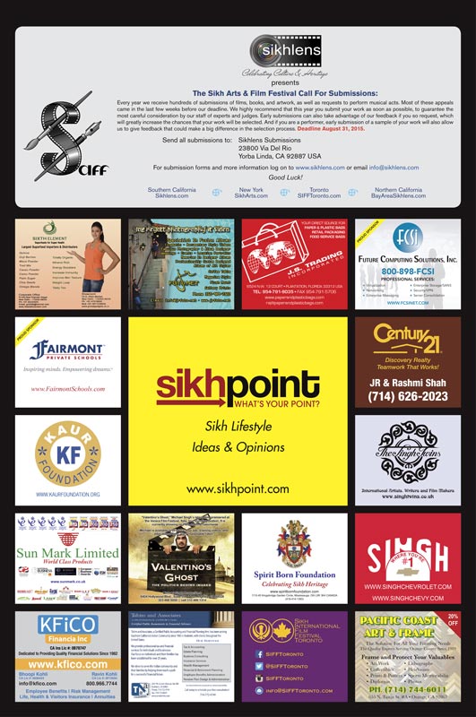 Back page: Thank you to our sponsors