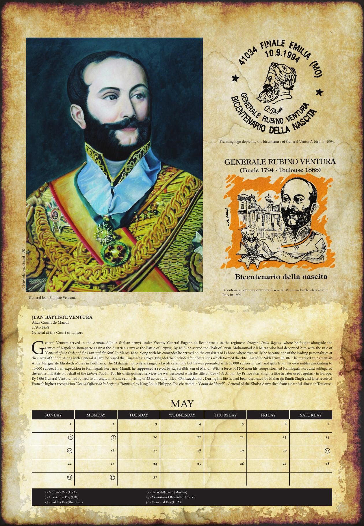 May: JEAN BAPTISTE VENTURA