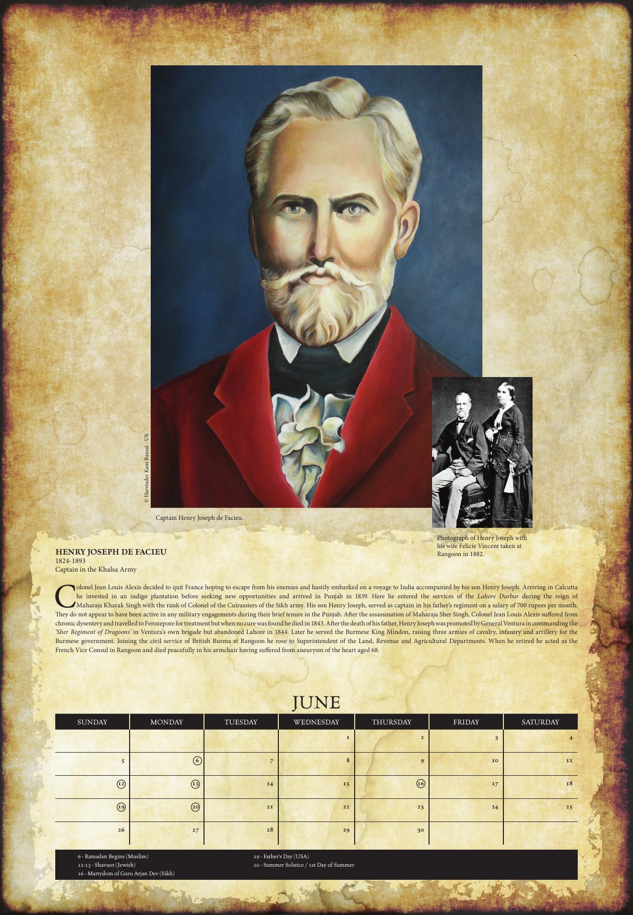 June: HENRY JOSEPH DE FACIEU