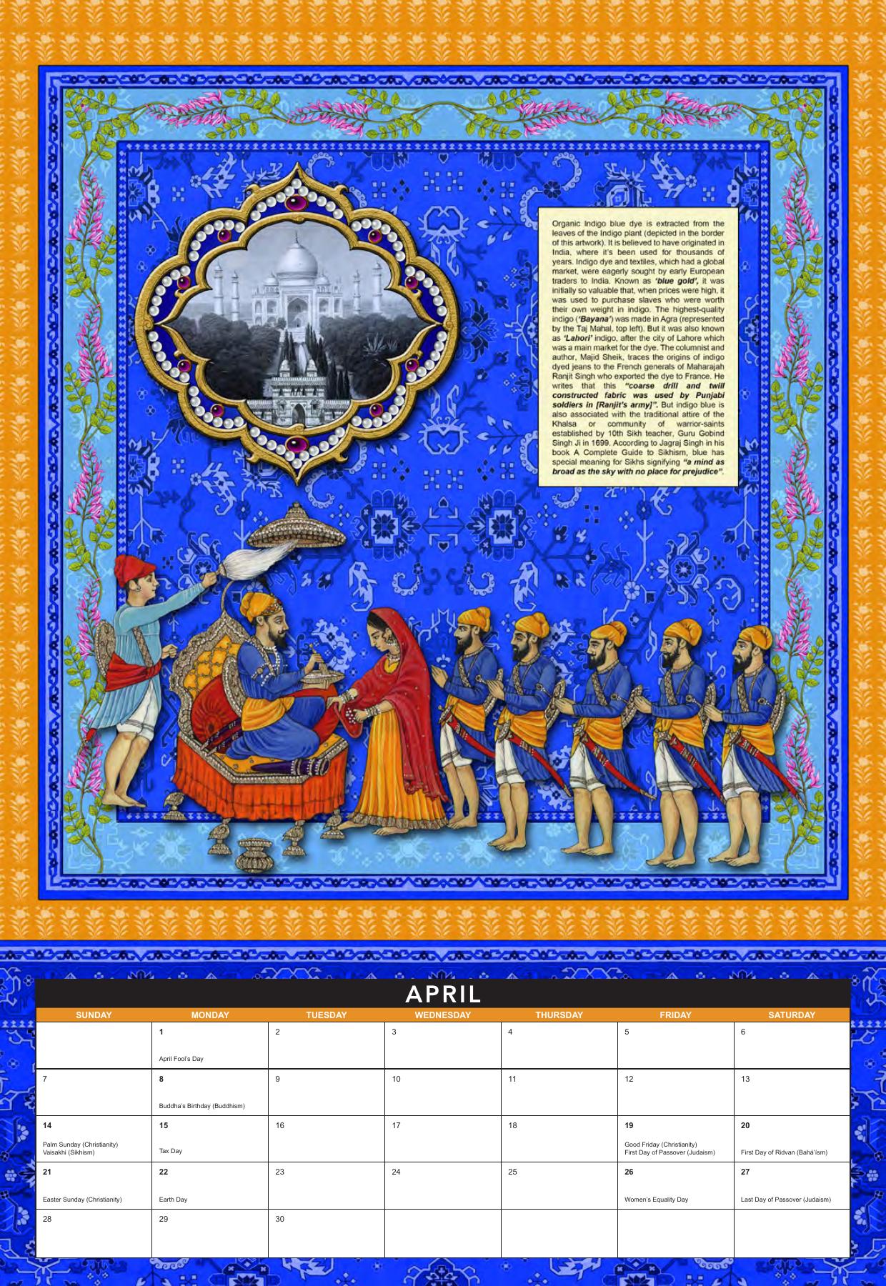 April: Indigo