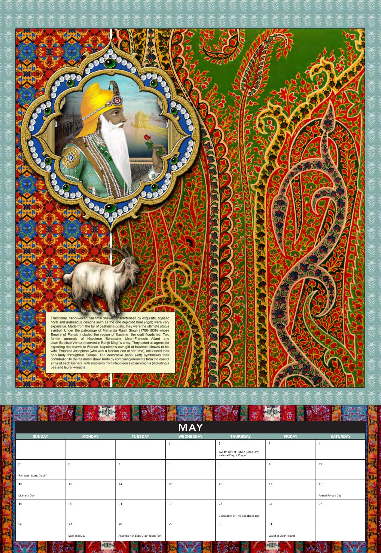 May: Kashmiri Shawls