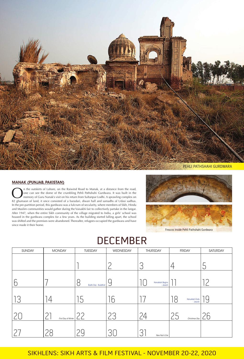 December: Pehli Pathshahi Gurdwara