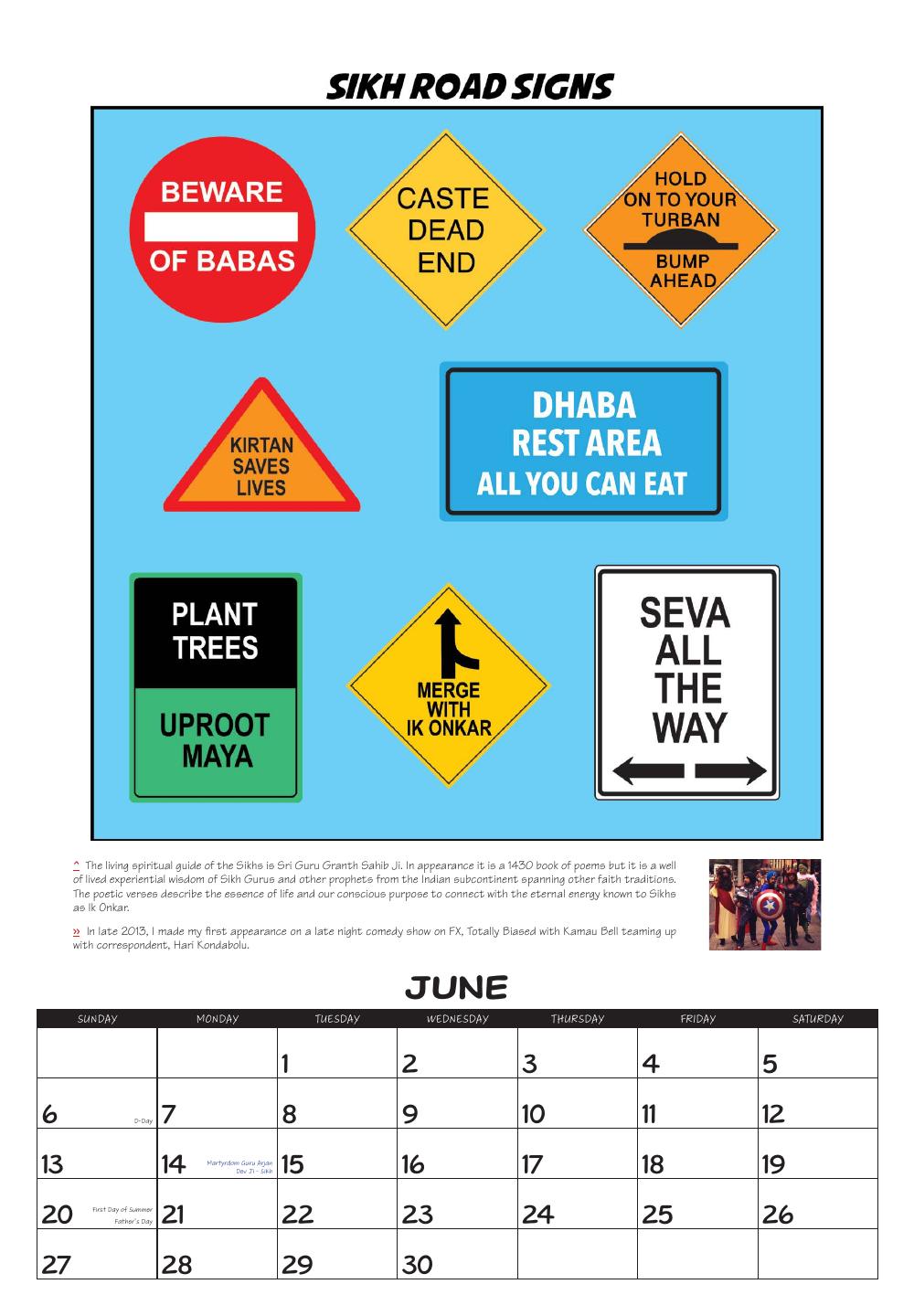 June: Sikh Road Signs