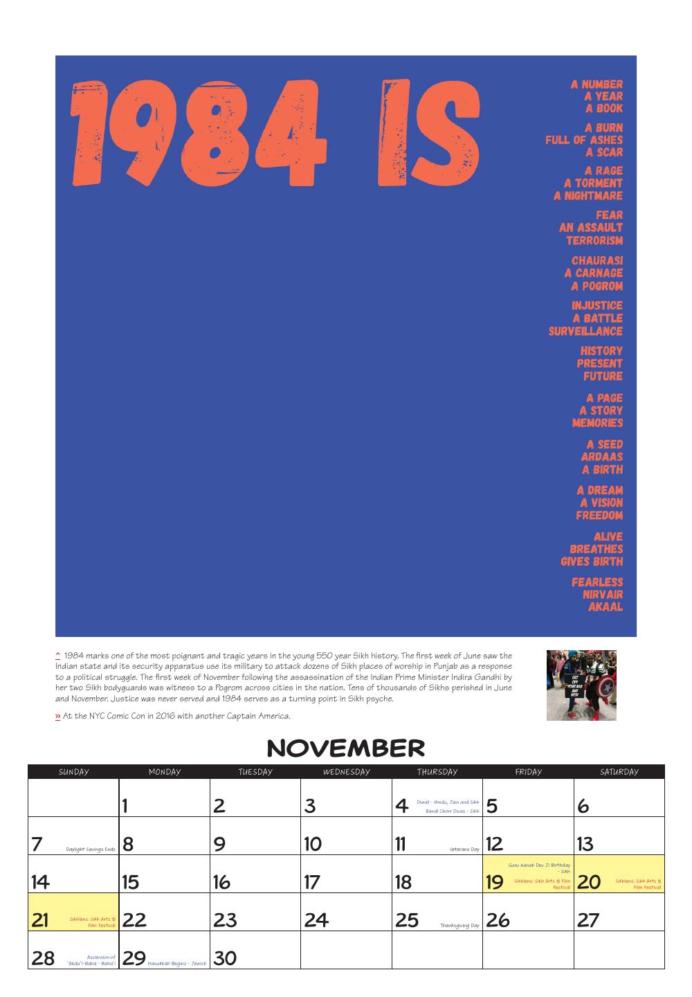 November: 1984 Is