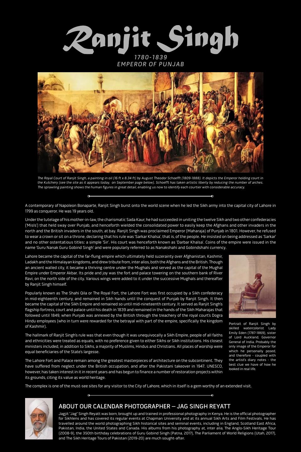 Introduction: Ranjit Singh, Emperor of Punjab