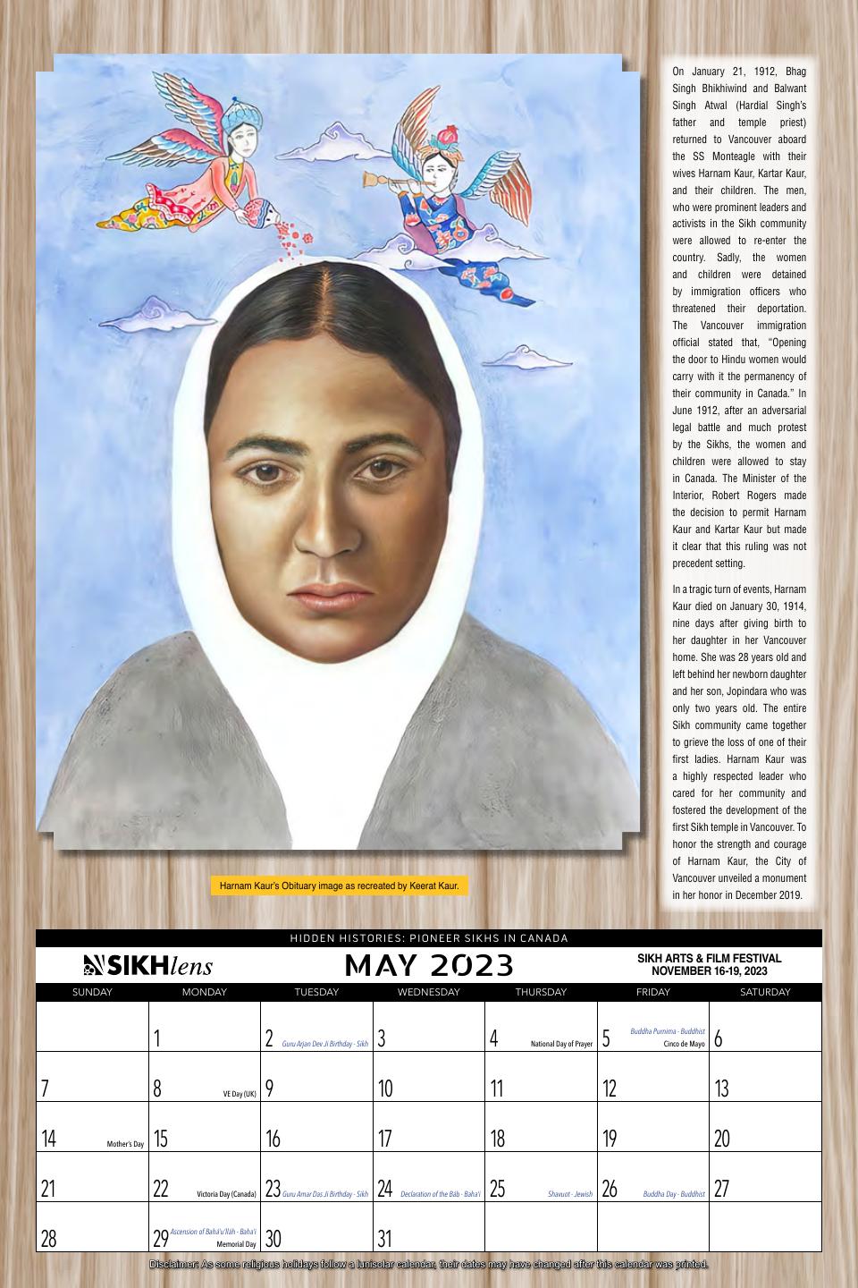 May: Harnam Kaur