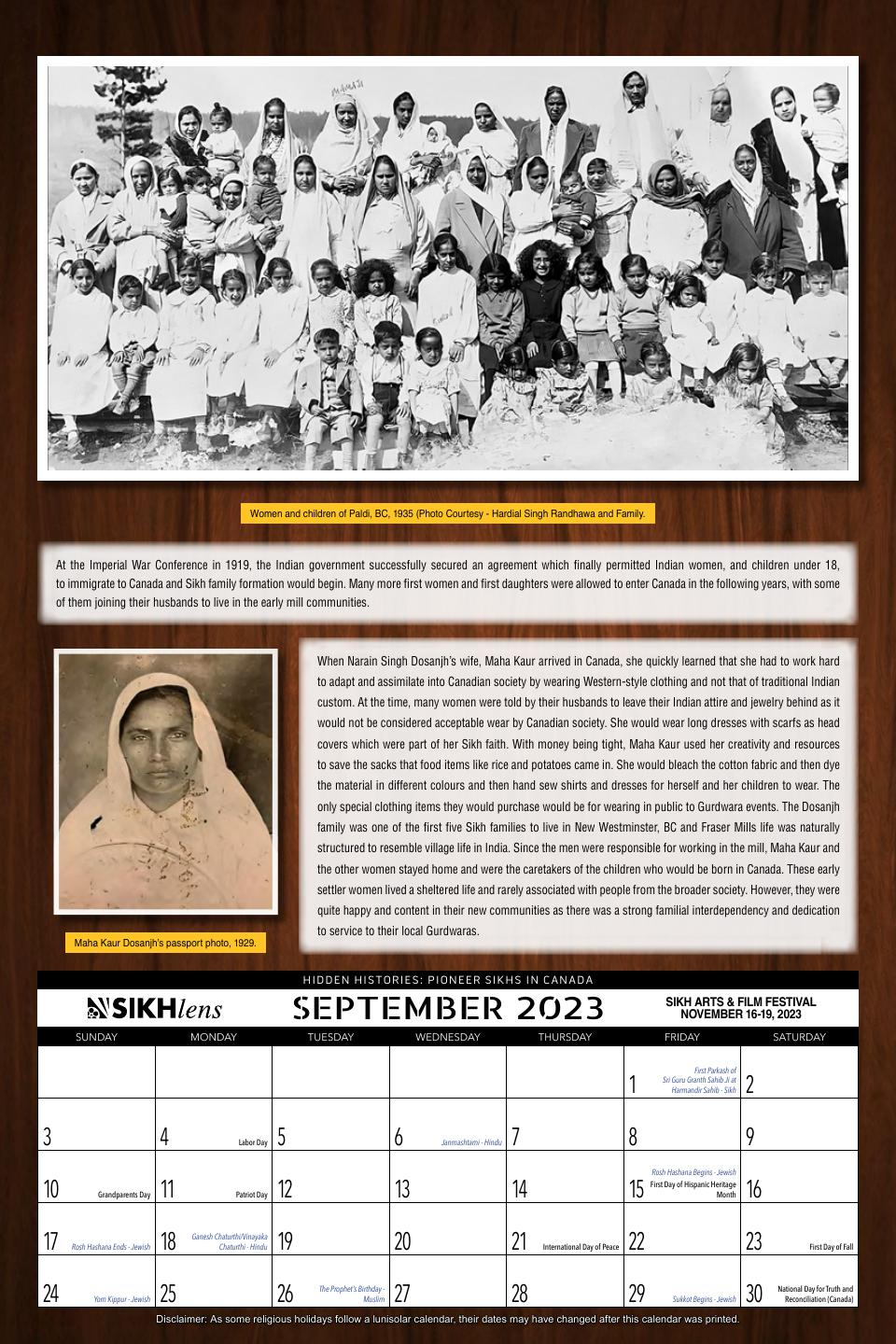 September: Women and Children of Paldi, BC