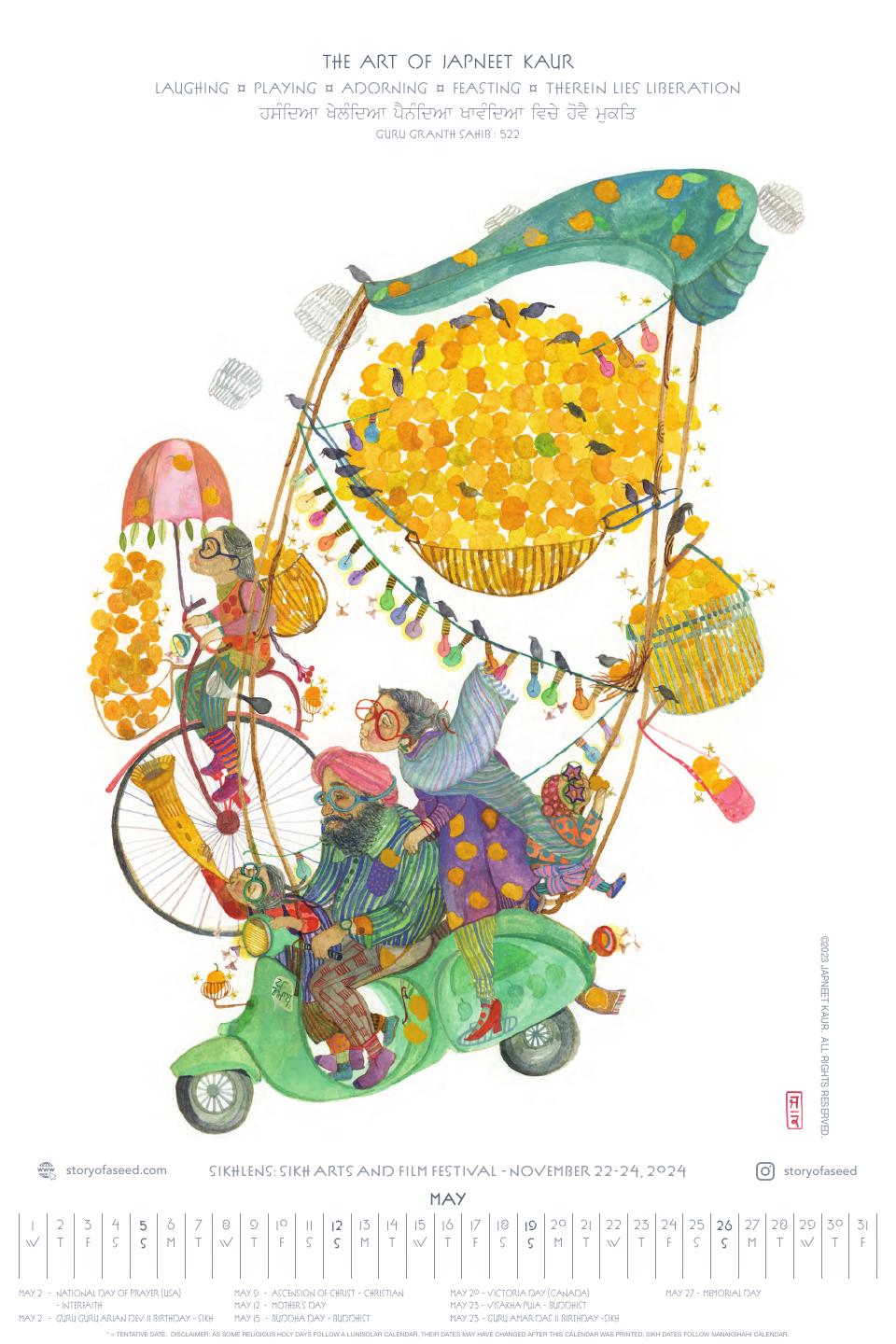 May: Laughing ¤ Playing ¤ Adorning ¤ Feasting ¤ Therein Lies Liberation