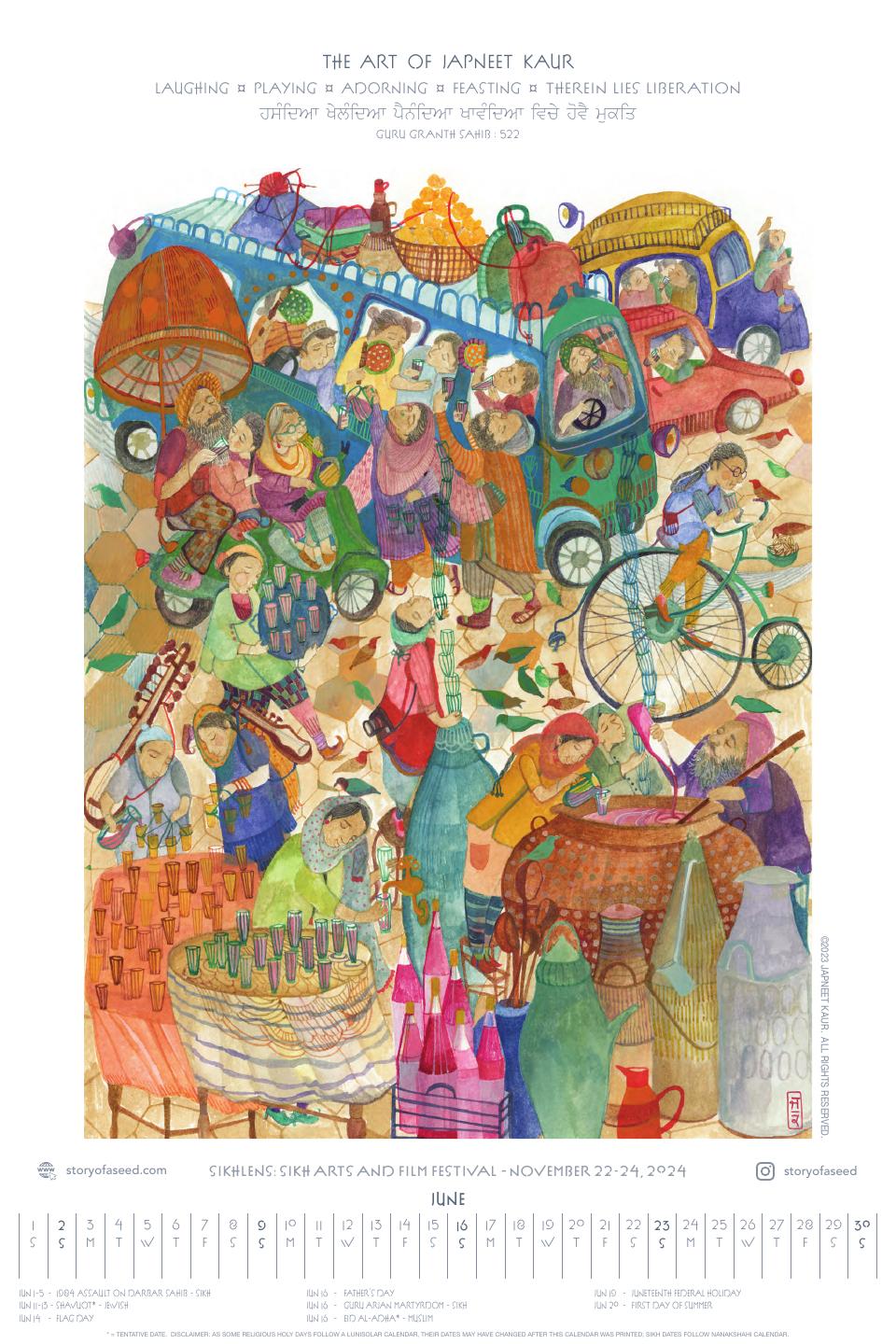 June: Laughing ¤ Playing ¤ Adorning ¤ Feasting ¤ Therein Lies Liberation