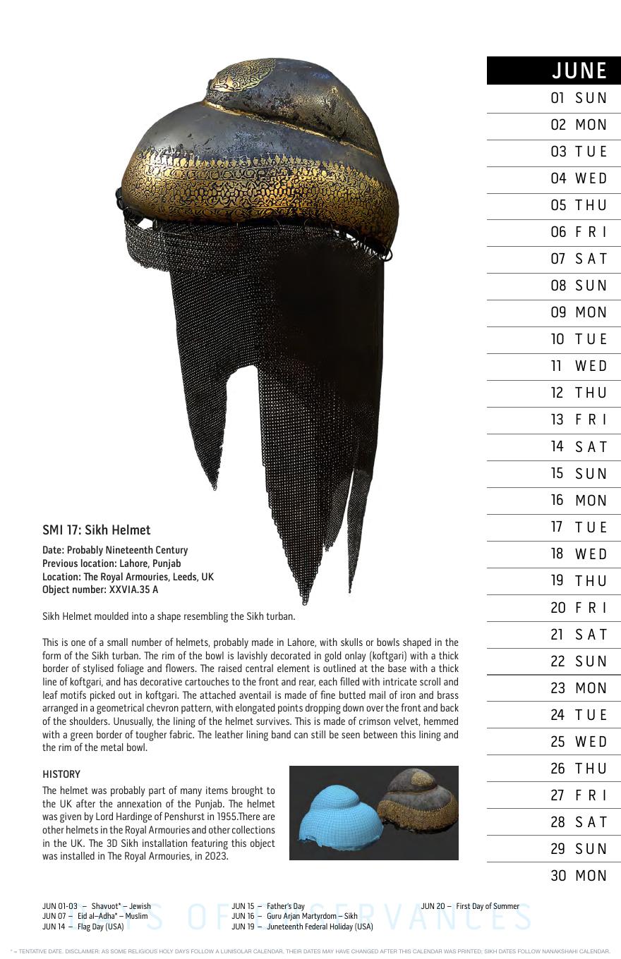 June: SMI 17: Sikh Helmet