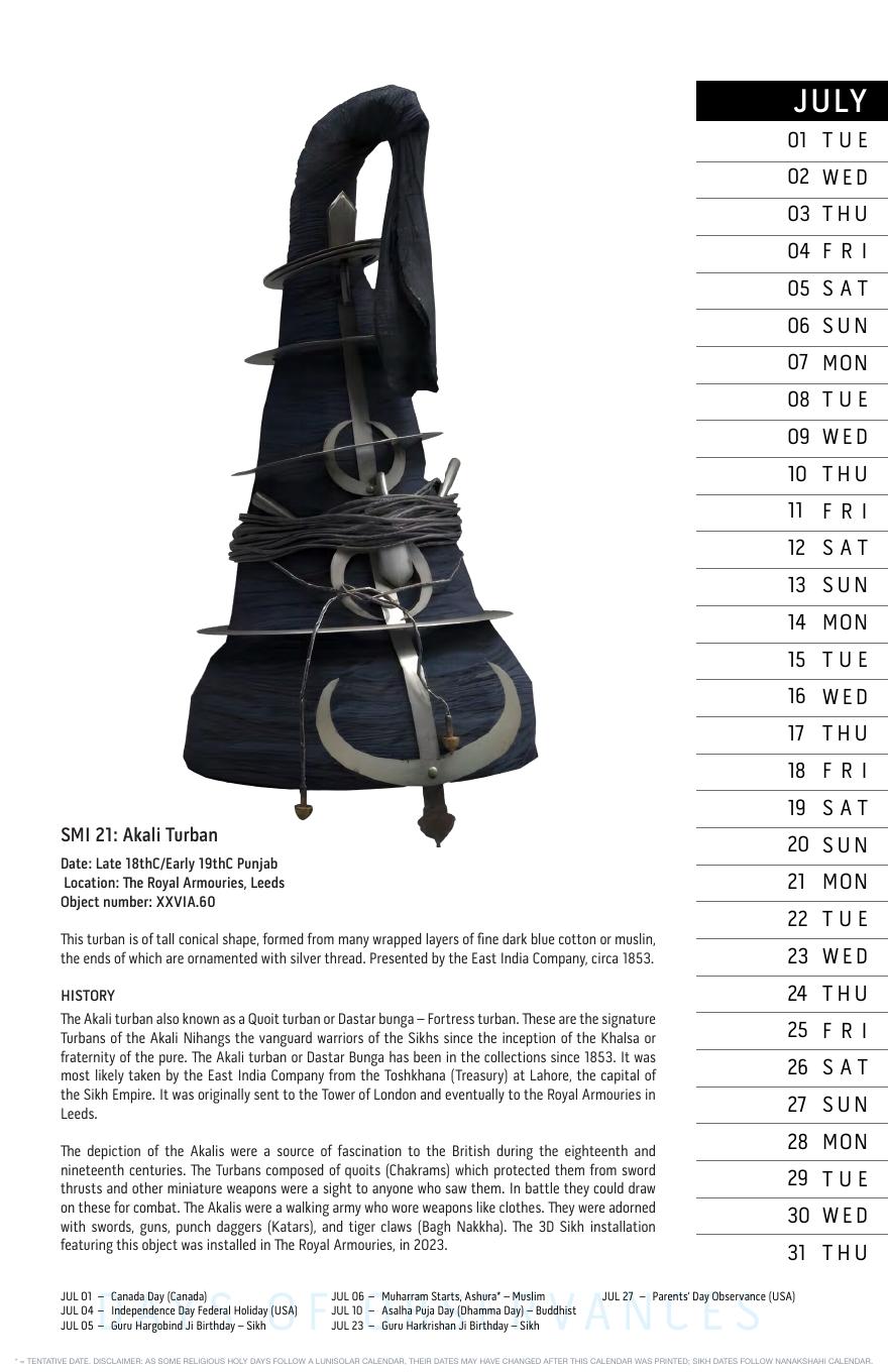 July: SMI 21: Akali Turban
