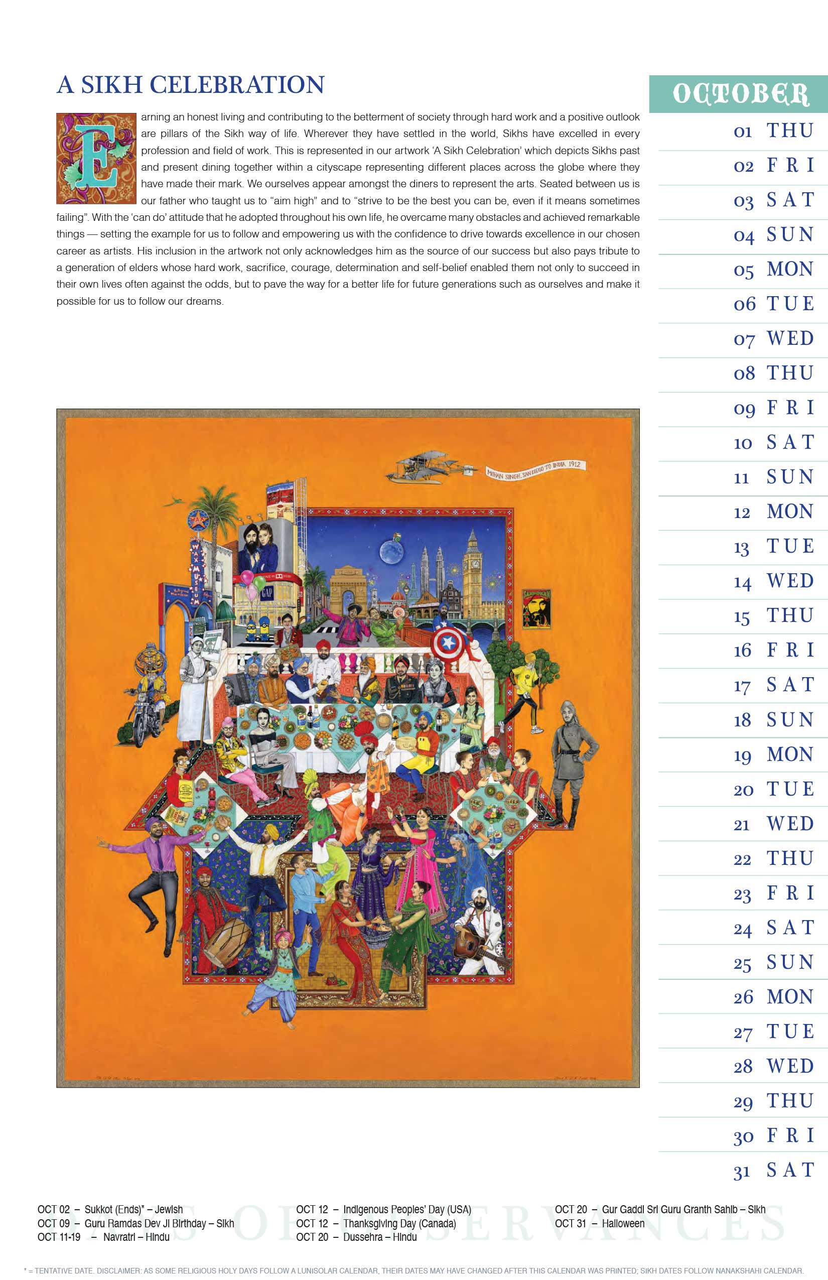October: A Sikh Celebration